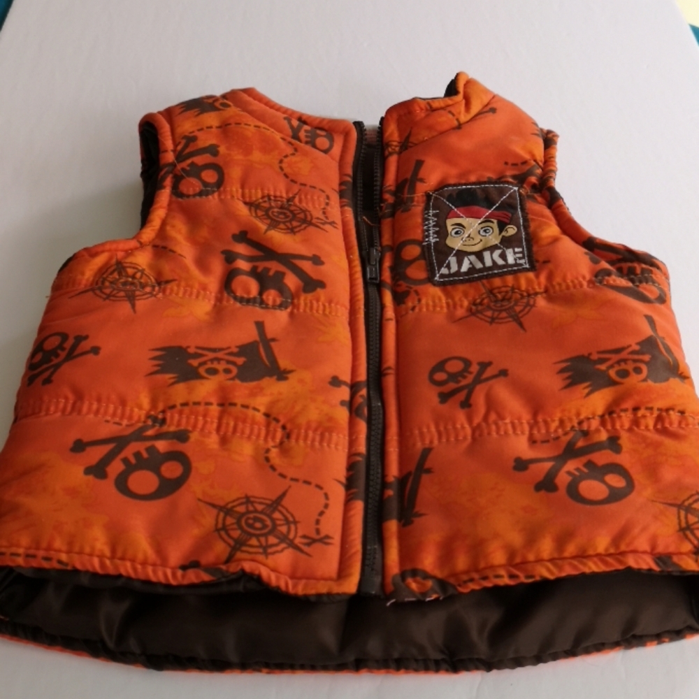 Puffy Vest with Pirate Theme
